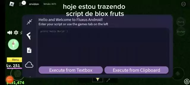 script blox fruits fluxus mobile
